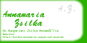 annamaria zsilka business card